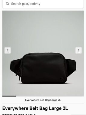 lululemon athletica Everywhere Belt Bag Large - Black